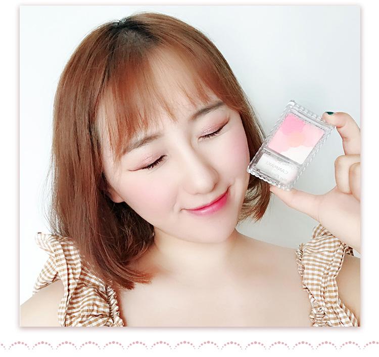 Nhật Bản Canmake má hồng đích thực trang điểm nude dưỡng ẩm làm sáng màu da cánh hoa mìn cánh hoa má hồng cam chị em - Blush / Cochineal má hồng vacosi