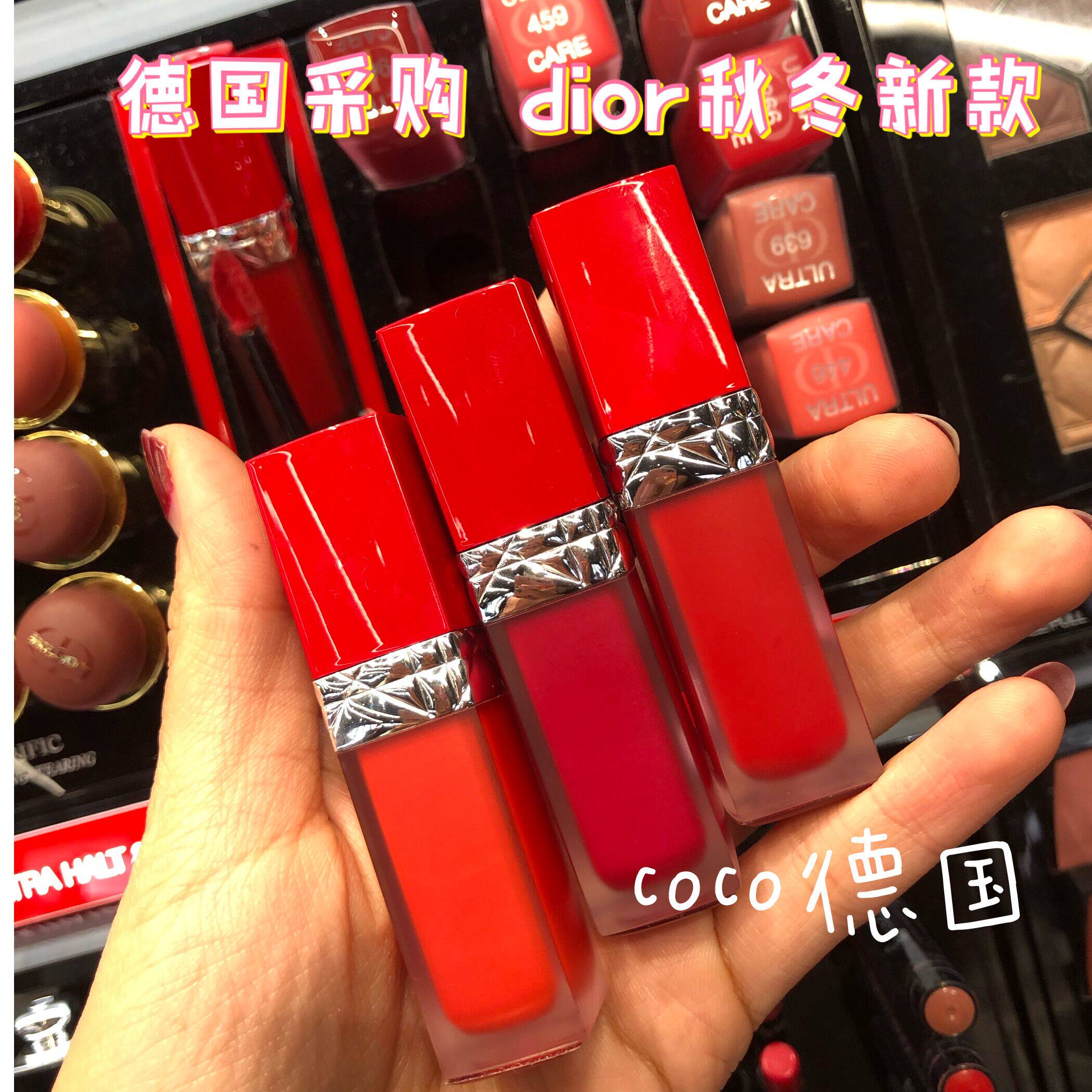 Dior Dior 2019 Fall new lip enamel Dior red tube lip glazed liquid fog surface lipstick without a cup lady white