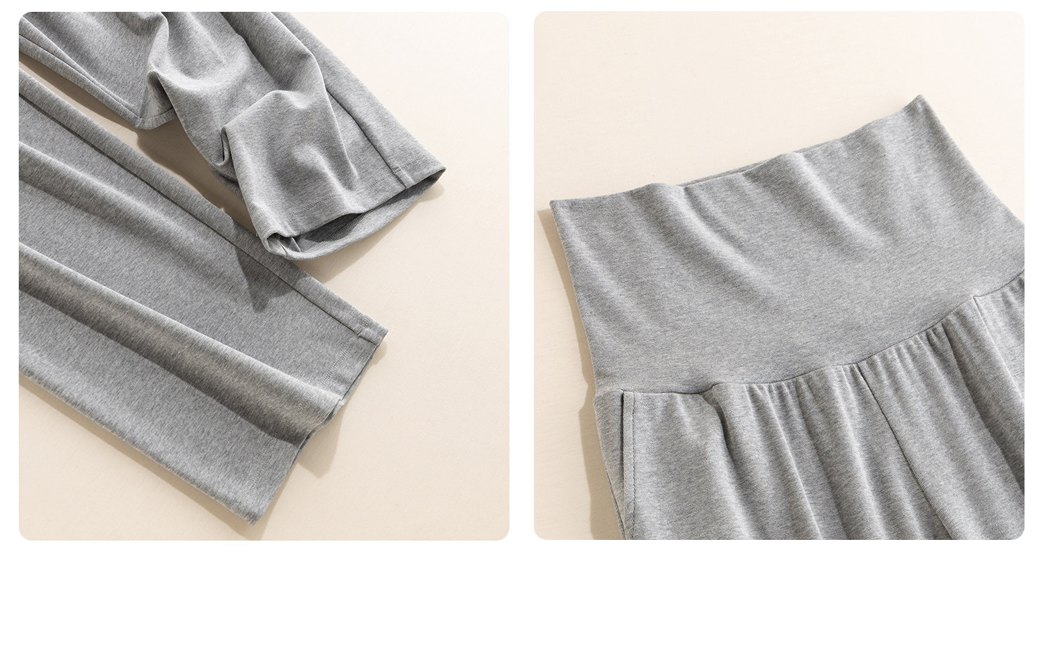 Maternity Pajamas with Breast Pads, Modal Nursing Sleepwear, Postpartum Breastfeeding Mother and Baby Loungewear Set — 46