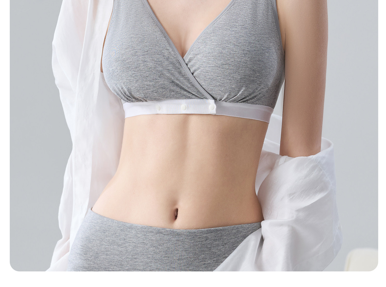 哺乳内衣交叉式产后喂奶专用孕妇文胸背心式睡觉夜间胸罩棉春秋季 — 23