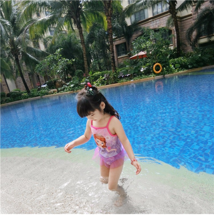 Đồ bơi bé gái Đồ bơi bé gái Đồ bơi cho bé Đồ bơi Tam giác Xiêm Công chúa dễ thương Váy 1-3-7 Năm 5 cửa hàng quần áo trẻ em