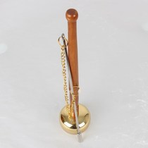 Dharma instrument pure copper chime 5 5 cm diameter thickened pure copper chime wooden handle chime