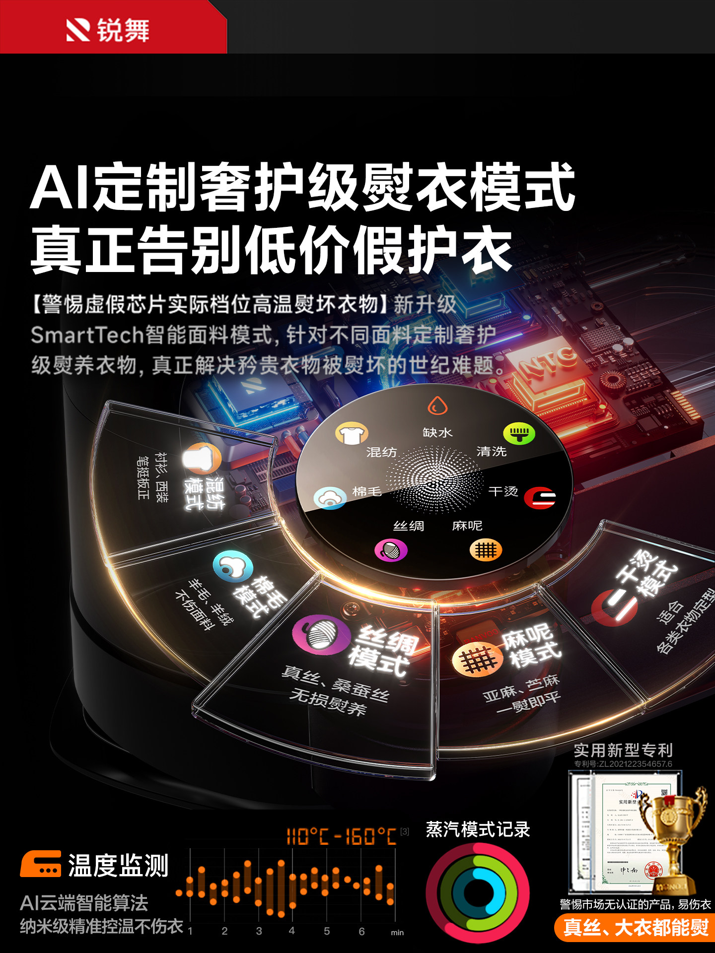 Ruiwu Garment Steamer 2026 New Model Household Small Handheld Ironing Machine Fully Automatic Electric Iron Clothes Booster Steam