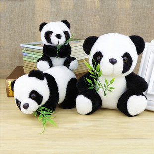 Plush toy simulation panda doll cute pendant baby girl gift travel special souvenir