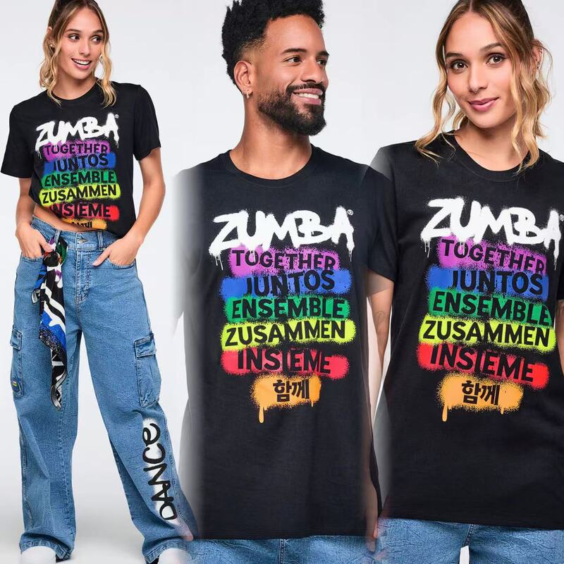 Zw Fitness Men's and Women's T-Shirts 2026 New Pride Series Fitness Clothing Team Tops T-Shirts