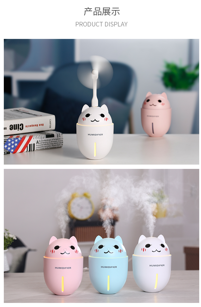 Máy tạo độ ẩm nhà câm máy lạnh phòng ngủ phun phòng ngủ phụ nữ mang thai bé nhỏ usb đêm đèn quạt nên để máy tạo độ ẩm ở đâu