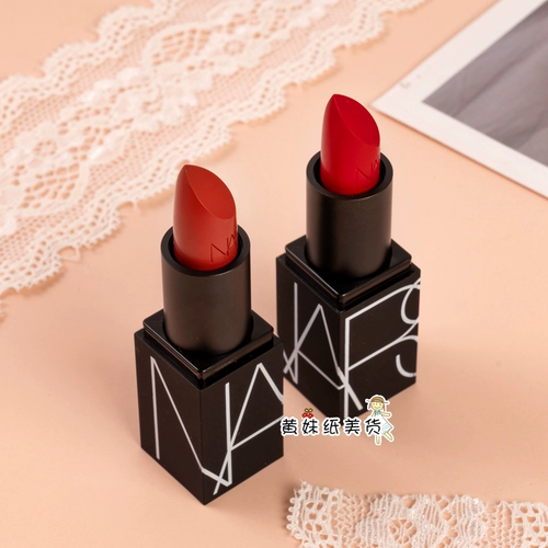 Nars Nas DG Dragon Girl Dolce Vita/Cruella/Дзлеянка тонкая трубка Губная помада образец губной глазурь