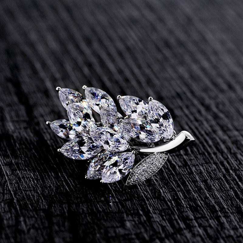 Broche femme en Zircon diamant - Ref 1174030 Image 11