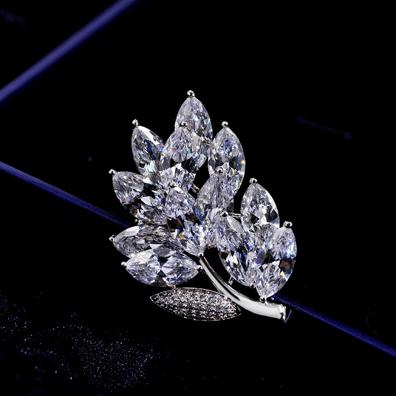 Broche femme en Zircon diamant - Ref 1174030 Image 10