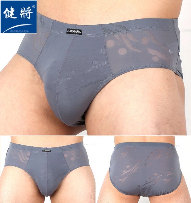 Đồ lót nam Full lưới trong suốt nhẹ và thoáng khí Quần lót nam thoải mái nylon gợi cảm dễ khô eo - Giữa eo quần sip