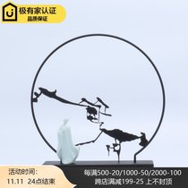 New Chinese modern creative industry Iron art art figure decoration model room living room TV cabinet porch decoration