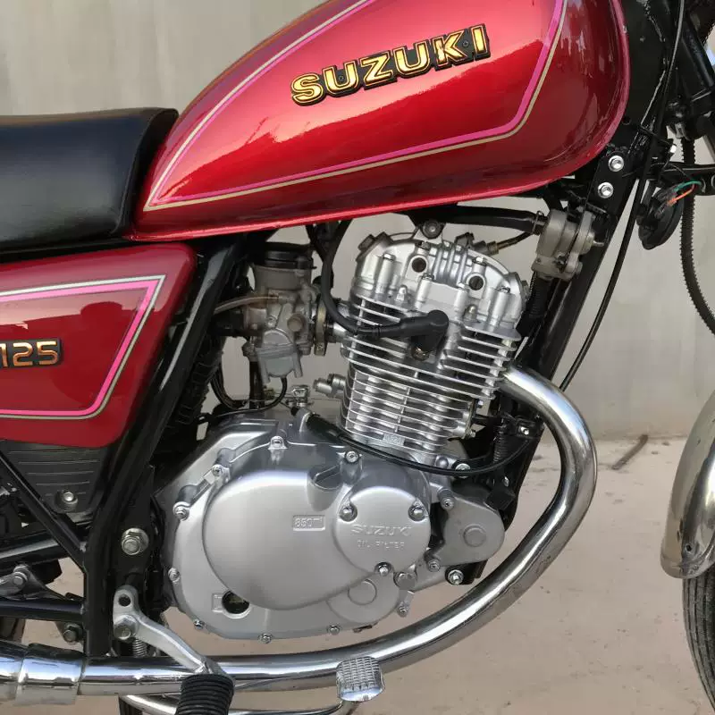 90% подержанного нового оригинального Prince Suzuki Prince SUZUKI импорт GN125CC цепной станок пятискоростной мотоцикл