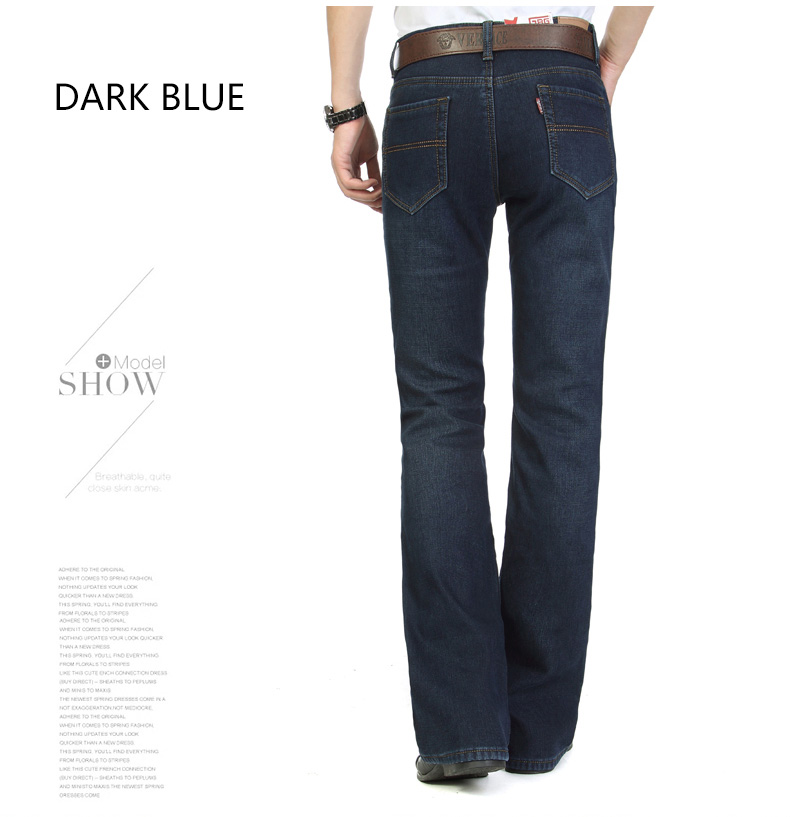 Mùa thu đông 2018 dày ấm áp cộng với quần jeans nhung nam micro-flare phiên bản Hàn Quốc của quần jeans nam quần thun nam