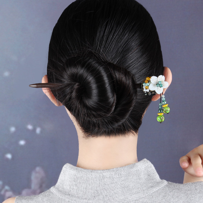 Retro hair Hairpin Hairpins National Wind Steps Ruby of the Ancient Wind Hairstyle Hairpin Fluke of the Soupan Hair Accessories Brief 100 Hitchhiking Accessories for the women