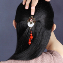 Retro hairclip ancient style hair accessories tassel safety buckle classical side clip Chinese style headgear adult hair card accessories