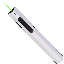 Deli ppt page turning pen teachers use green light slides in class multimedia teaching remote control computer wireless infrared speech demonstration lecture electronic pointer laser projector pen