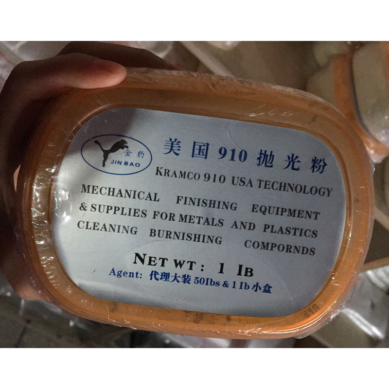 910 Polished Powder of powdered borax with a pink powder