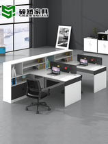  Staff desk 2-person staff desk Office work station 6-person screen deck Financial desk and chair combination