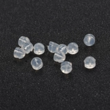 Силиконовые прозрачные пластиковые серьги, водонепроницаемый гипоаллергенный маленький нескользящий шнурок-держатель