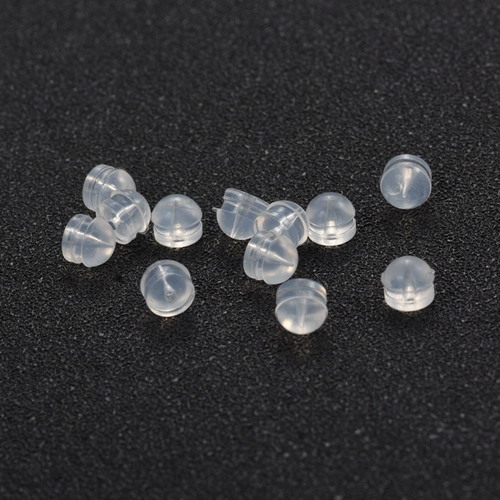 Силиконовые прозрачные пластиковые серьги, водонепроницаемый гипоаллергенный маленький нескользящий шнурок-держатель