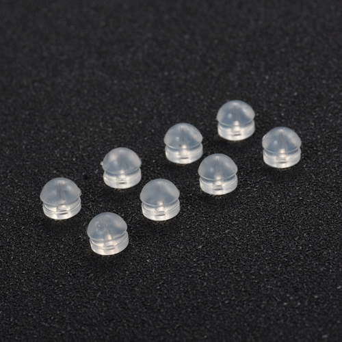 Силиконовые прозрачные пластиковые серьги, водонепроницаемый гипоаллергенный маленький нескользящий шнурок-держатель