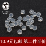 Силиконовые прозрачные пластиковые серьги, водонепроницаемый гипоаллергенный маленький нескользящий шнурок-держатель