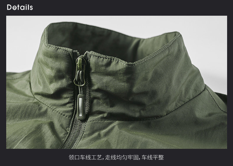 Жилеты 春季马甲男春秋薄款户外休闲多口袋工装背心男士宽松立领马夹定制 P.p.ok