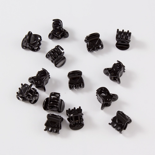 Заколка для волос, челка, черный аксессуар для волос, маленькая заколка-крабик, шпильки для волос