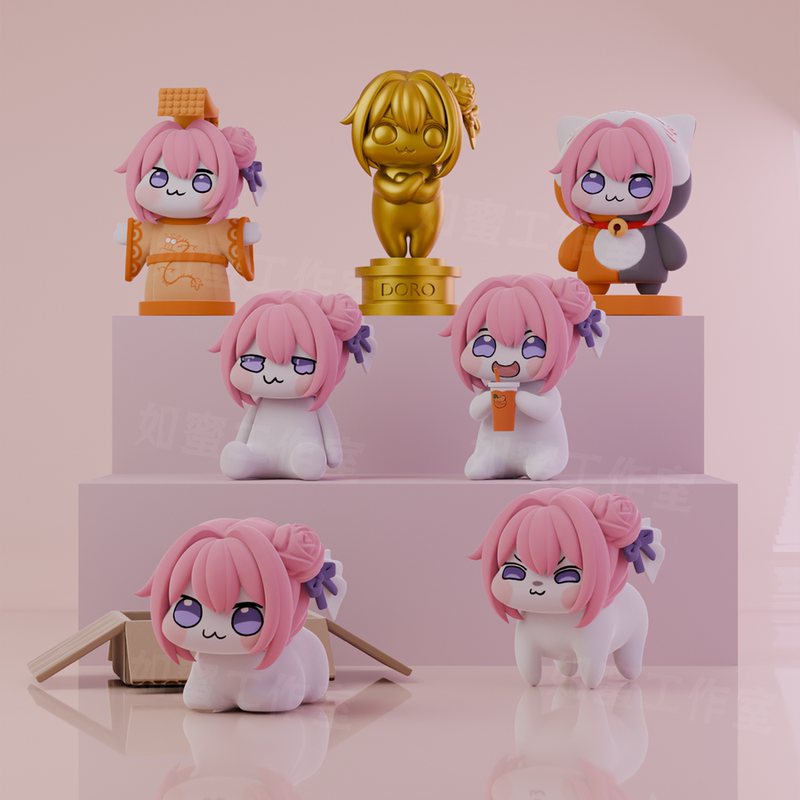 Doro Series Figurines, Peripheral Products, Desktop Ornaments, Anime Gifts for Girls