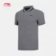 Li Ning áo ngắn tay nam 2018 mới đào tạo loạt áo cotton thể thao mùa thu thể thao áo polo bé trai