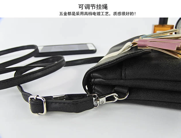 Túi đựng điện thoại di động Zipper túi xách nữ 2018 mới túi đeo vai điện thoại di động túi nhỏ 6 inch màn hình lớn túi điện thoại