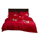 盛宇 Хлопковый комплект, с вышивкой, постельные принадлежности, 4 предмета, дракон и феникс