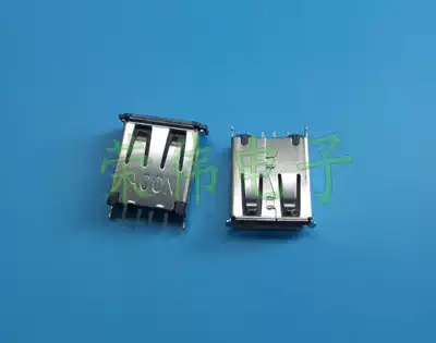 Taiwan imported ACON USB-A female seat straight insert 180 degree straight insert positioning foot upright USB interface