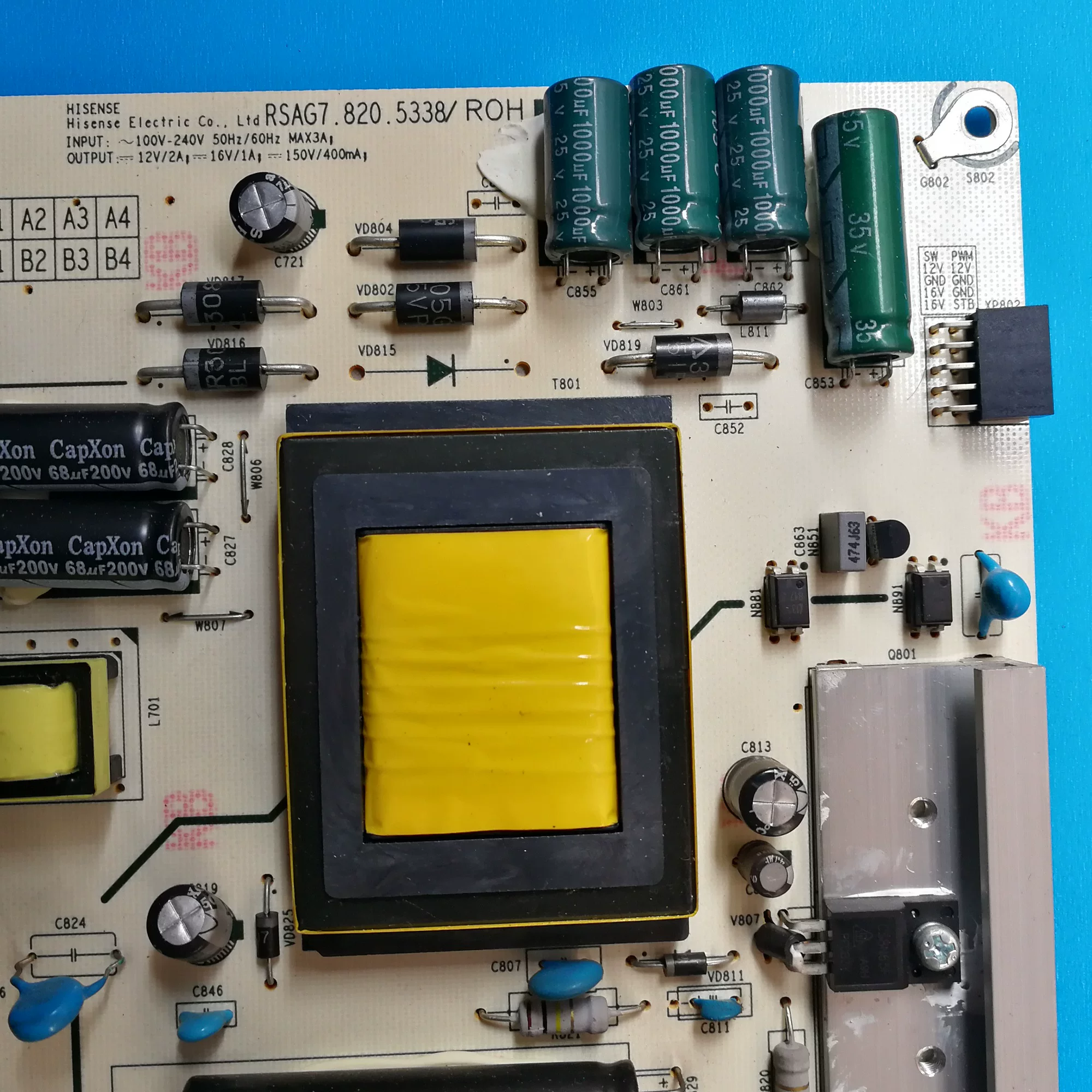 Оригинальная плата питания LED42K20/K30JD/EC260JD Hisense LED39K20D RSAG7.820.5338