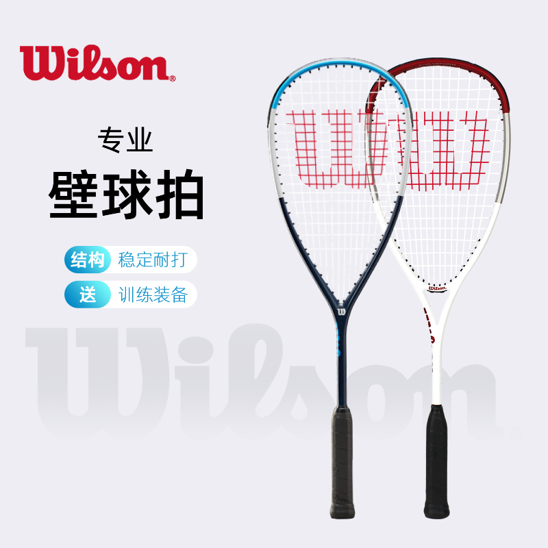 Wilson Wilwin Professional Squash Racing Training Male Lady Full Carbon Light Carbon Fiber Wall Racket-Taobao