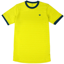wilson Wilson printed short-sleeved boys T-shirt white top tennis sportswear comfortable tennis wear