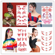Child Stickers Brow with Eye Corner Sticker Performance Stage Makeup Face Makeup 61 Spring Festival Face Corner Sticker Makeup Tool