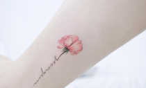 Tattoo stickers Waterproof English alphabet flowers small fresh girls simulation tattoo ankle arm long-lasting tattoo stickers