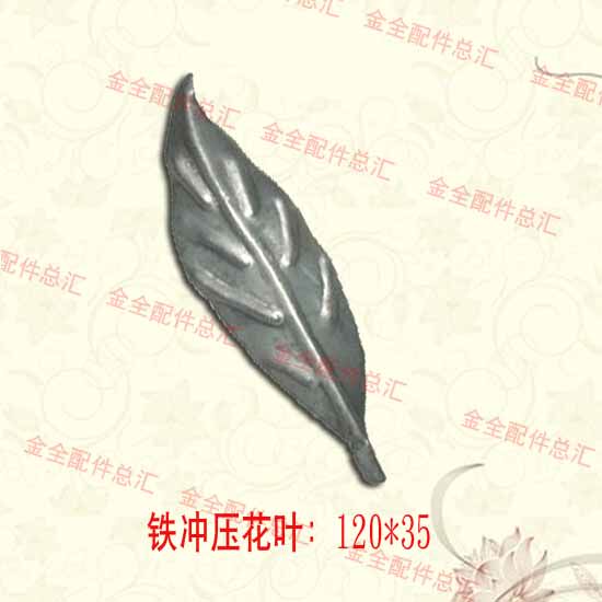 Zinc plated plate accessories Decorative Flower Semi-finished Rinderpress Blade Door Railing Parts Material Spot Hot Pins Easy To Weld