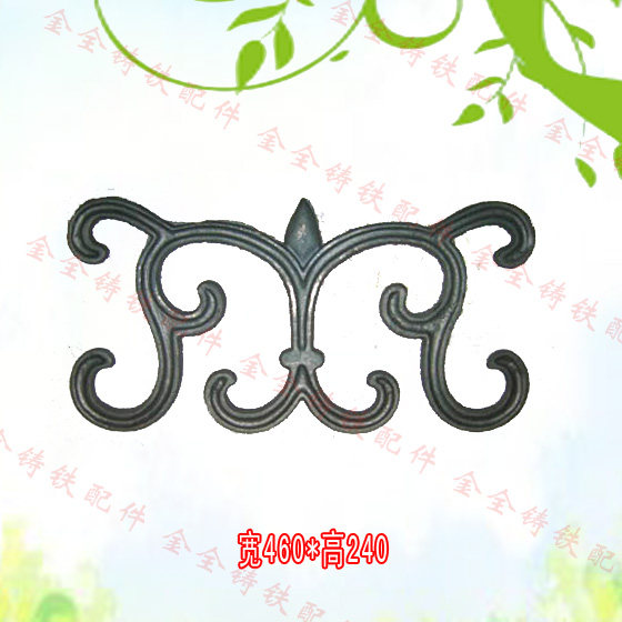 New Products Cast Iron Railing Accessories Now Goods Supplied Iron Art Doors Decoration Flowers Pieces Materials Raw Iron Flower Castings Semi-finished Products