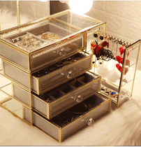 Highly thickened acrylic pack Jewelry Containing box minimalist earrings Earrings Card-issuing multilayer Baise Box