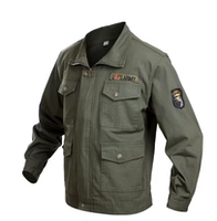 Армейский зеленый холст хлопок Большой карманный топ