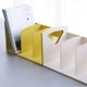Storage Plastic Children's Desktop Small Bookshelf, Simple Modern Desk Book and File Organizer, Creative Desktop Bookshelf