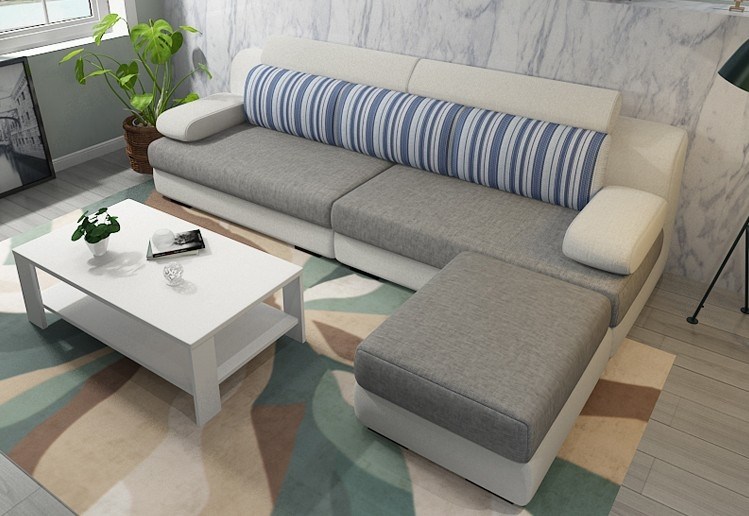 Fabric Composition Small Family Type Combined Sofa Trio of 4 minimalist modern Living room Combined washable for 2 m 6 long