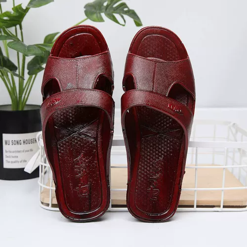 Нескользящие износостойкие тапочки на платформе, мягкий крем для обуви, для среднего возраста