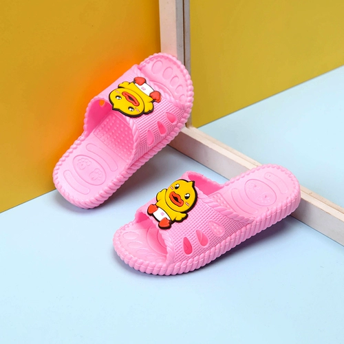 Детские тапочки, нескользящие мультяшные слайдеры для мальчиков, мягкая подошва