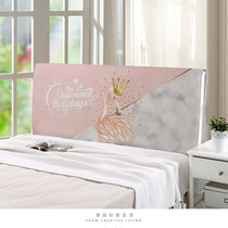 Simple bed cover dust cover cartoon cute bed cover cloth fabric pink flamingo series all-inclusive bed cover