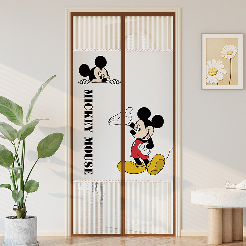 Door Curtain for Mosquito Prevention, Privacy, and Ventilation, 2026 New Model for Summer Home Use, Curtain with Magic Tape, No-Drill Magnetic Self-Adhesive