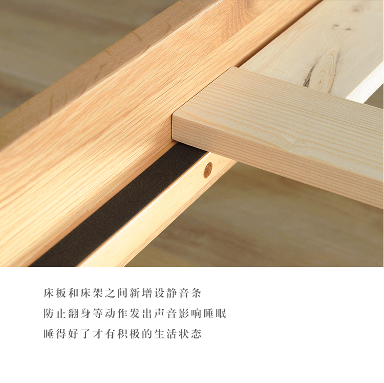 tối giản gỗ giường 1,8 m giường hiện đại đôi 1,5m kiểu Nhật giường gỗ sồi Bắc Âu Phòng ngủ chính Windsor - Giường giường liền tủ