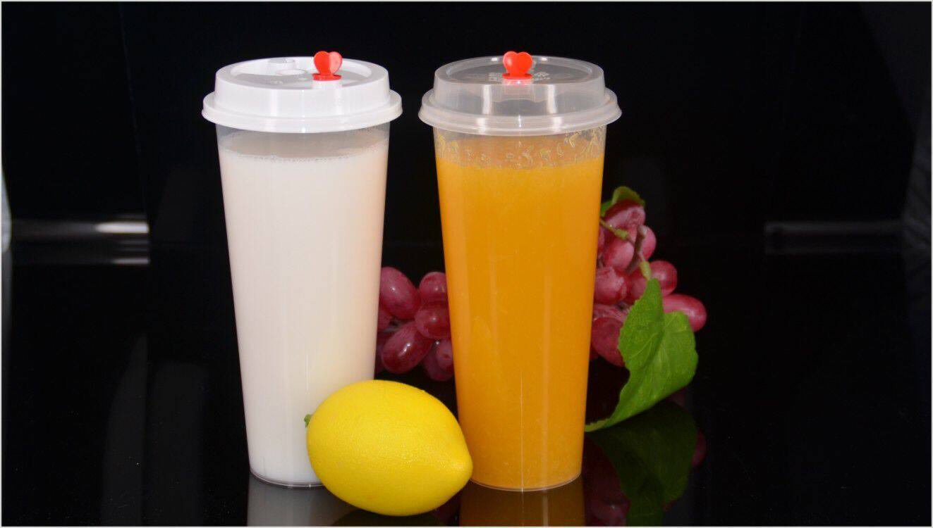 Disposable milk tea cup injection cup 500ml 90 caliber 650ml tribute tea cup tall and thin 500 pieces